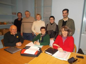 Lors de la dernière réunion de travail dans les locaux de l'ancienne école du Pêchereau, mise à disposition par la municipalité.