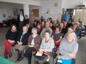 Lors de la réunion annuelle dans les locaux du Cercle des Beaux Arts d'Argenton.