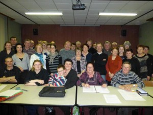 A droite, Jean-Louis Touzeau, président de l'important  comité des fêtes de Mouhet.