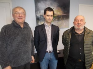 De gauche à droite : Gérard Mayaud, Arélien Durand, Roger Coste.