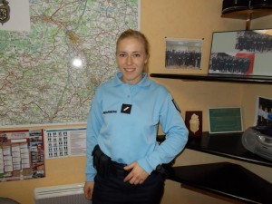 Betty Rigolet, ici à la brigade territoriale de gendarmerie d'Argenton.