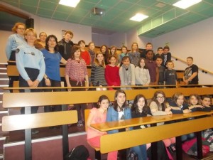 Les élèves qui ont participé à l'intervention de la gendarmerie.