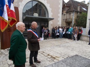 A l'heure des discours prononcés par Bruno Chartier et Bernard Reignoux.
