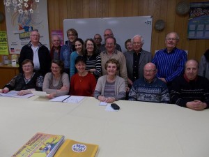 Troisième en partant de la gauche, Michèle Dupont, présidente de l'association Mercuria. 
