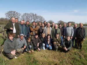 Un des groupes qui a participé aux cours de piégeage. Debout, à gauche, Christian Ledoux, président de l'AGRP 36.