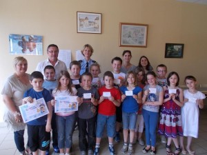 Lors de la remise des permis piétons