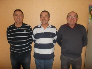 Yannick Margoux, Jean-François Combaud et Jean Brigand.