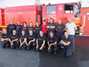 Ici, au centre de secours de Saint-Gaultier, où la formation à eu lieu en partie.