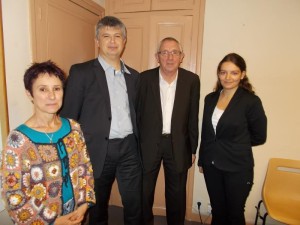 De droite à gauche : Carole Marmisse, Maurice Bonnet, Vincent Millan, Christine Lagneau.