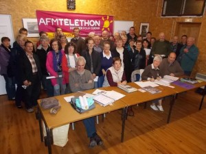 Toujours beaucoup de monde pour le téléthon du canton.