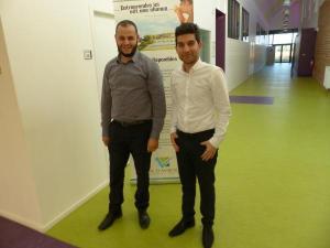 Driss Azougouach (à gauche) prend de nouvelles responsabilités et passe le témoin à Jawad Khawrin, nouveau responsable de Pep’it.