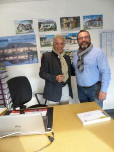 Ali Toussi et Jessy Huguet occupent leur bureau à la pépinière Pép’it de Pocé-sur-Cisse. (Photo NR)