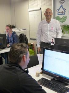 Guillaume Tessier a commencé dans un bureau de 30 m2 au Sanitas. Son entreprise d’objets connectés s’étend sur 95 m2 chez Mame et cherche à s’agrandir.