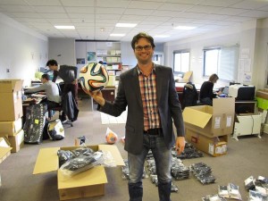 Cédic Courteau, cofondateur de Spacefoot SAS, est à la tête d’une start-up de 28 personnes.  