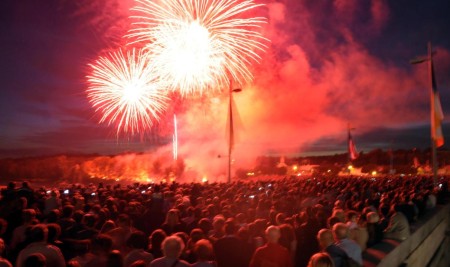 Feu d'artifice du 14 juillet, à Tours