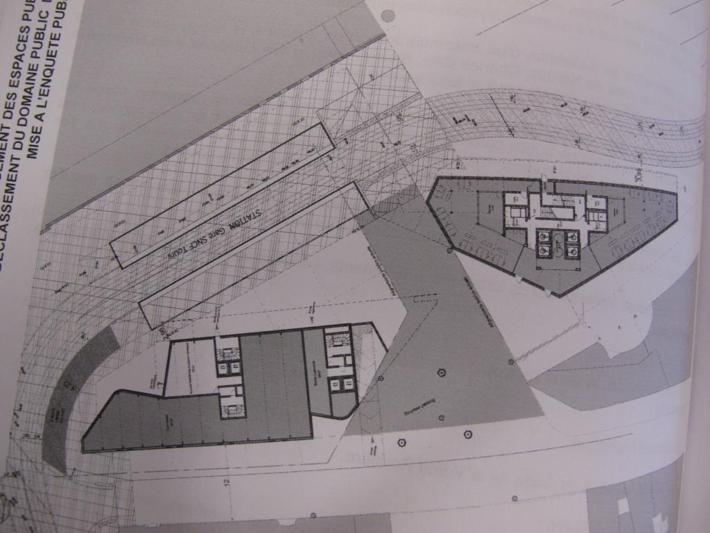 Le futur plan masse de l'îlot Vinci, présenté l'an dernier, en conseil municipal.