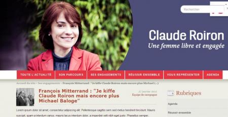 Site de Claude Roiron (capture d'image)