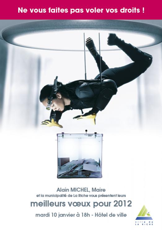 La carte de voeux adressée aux Larichois : pas vraiment glamour...