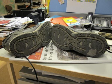 Mes chaussures sont en bout de course!