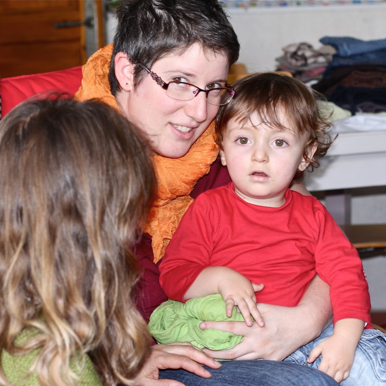Nathalie, Nadine et Eliot, portrait de famille