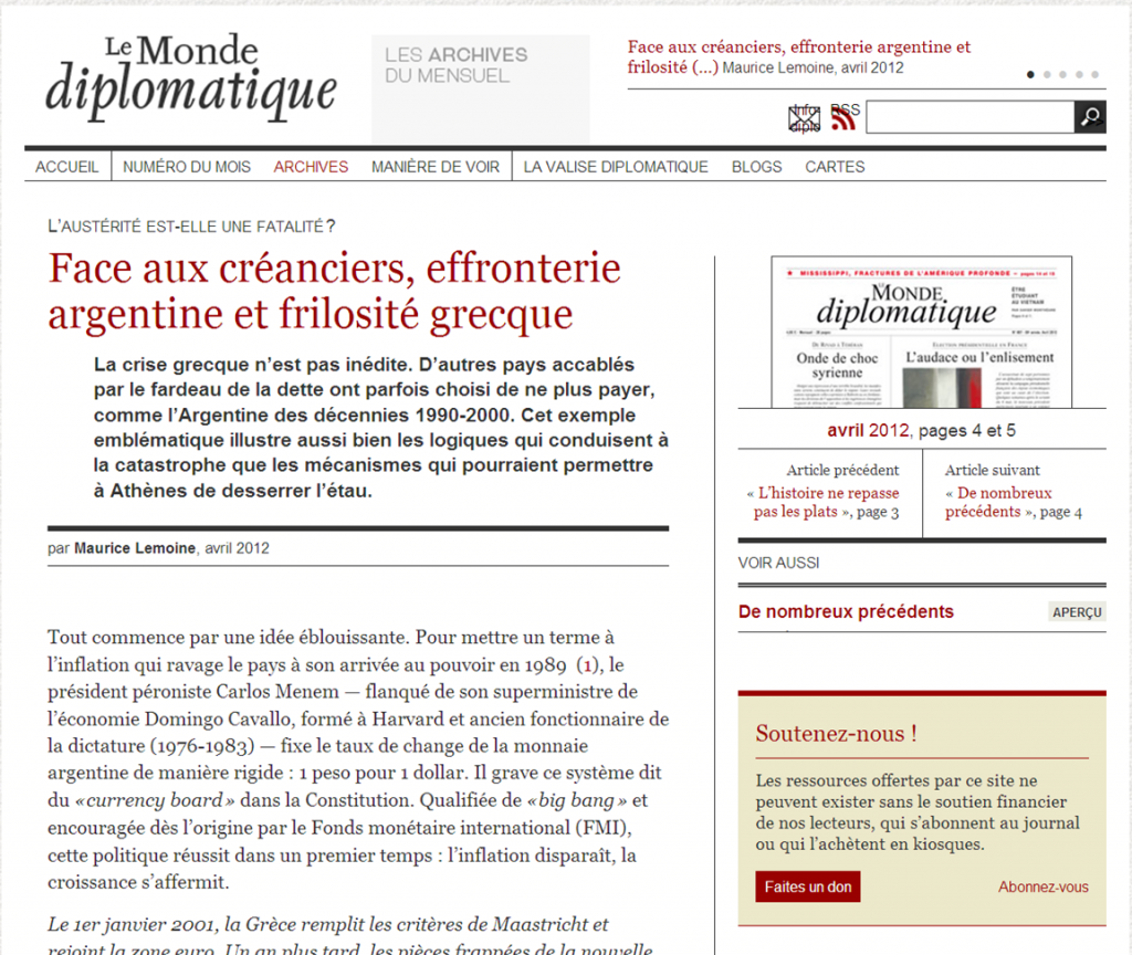 écran du monde diplomatique