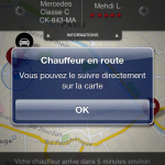 prise en charge par le chauffeur