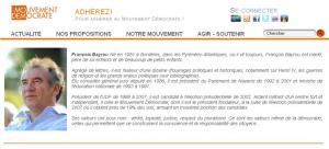 Site officiel de François Bayrou.