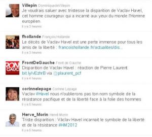 hommage Hommages en série sur Twitter.